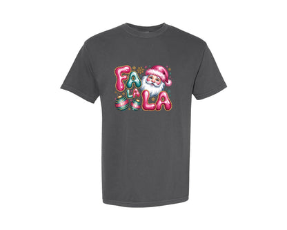 brand:Comfort Colors|color:Pepper|Pink Christmas 3 Graphic T-Shirt