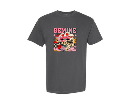 brand:Comfort Colors|color:Pepper|Be Mine Valentine Western Valentine 2 Graphic T-Shirt