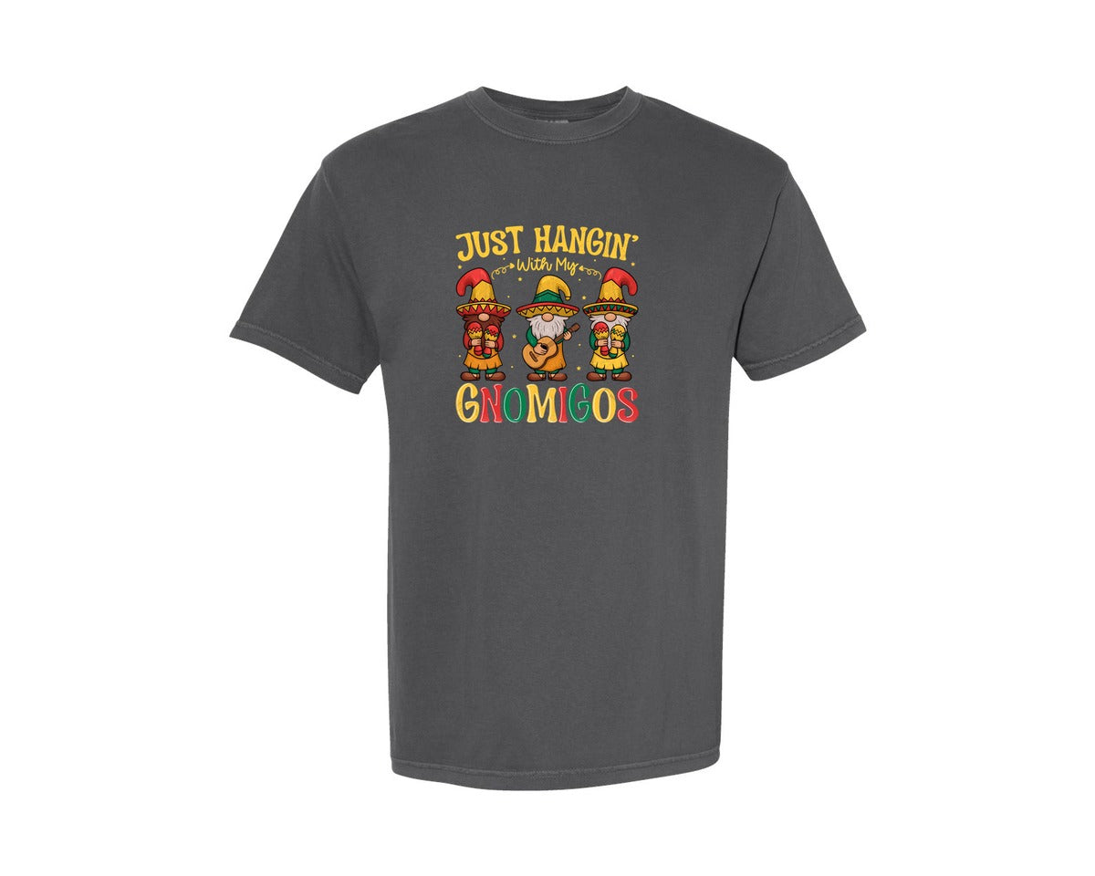 brand:Comfort Colors|color:Pepper|Gnomigos Cinco De Mayo Tshirt Graphic T-Shirt