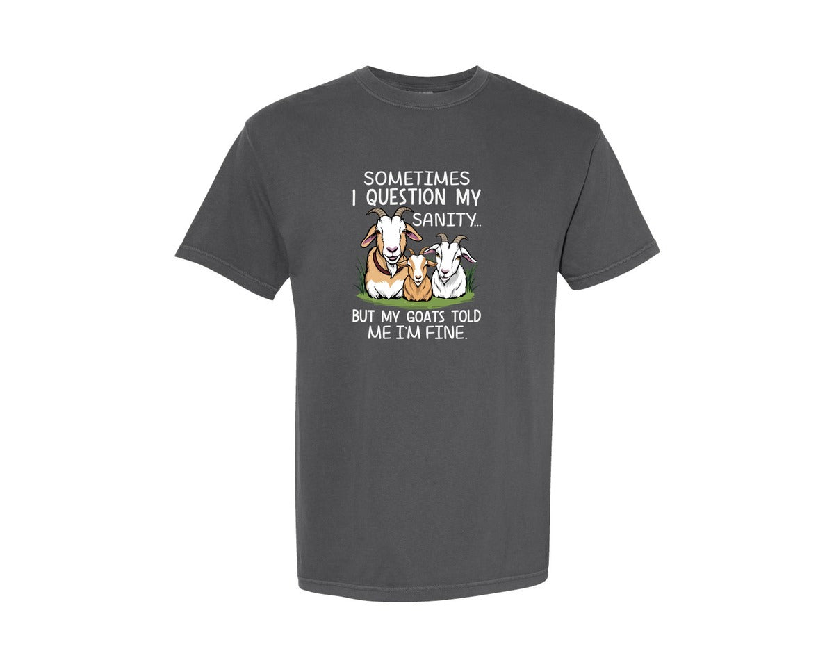 brand:Comfort Colors|color:Pepper|Funny Goat Lover Quote T Shirt Design Graphic T-Shirt