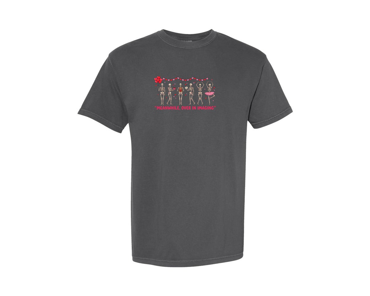 brand:Comfort Colors|color:Pepper|Funny Rad Tech Skeletons Graphic T-Shirt