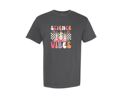brand:Comfort Colors|color:Pepper|Groovy Science Vibes Chemistry T Shirt Graphic T-Shirt