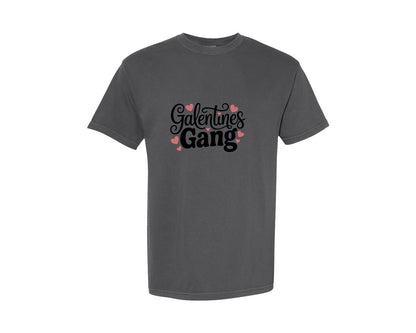 brand:Comfort Colors|color:Pepper|Galentines Gang Valentines Day Graphic T-Shirt
