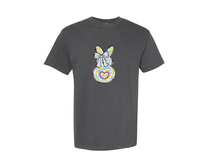 brand:Comfort Colors|color:Pepper|Easter Brushstroke Sublimaiton Graphic T-Shirt