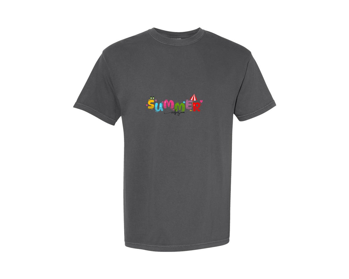 brand:Comfort Colors|color:Pepper|Summer Vibes T Shirt Sweet Summer Graphic T-Shirt