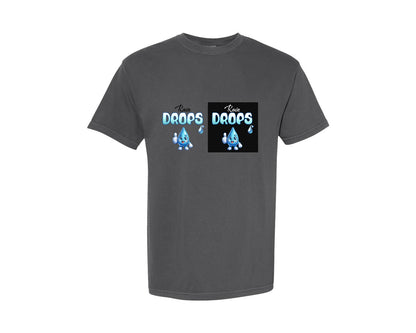 brand:Comfort Colors|color:Pepper|Cute Rain Drop Character Graphic T-Shirt