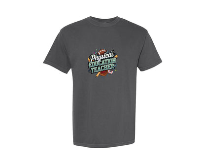 brand:Comfort Colors|color:Pepper|Physical Education Teacher 2 Graphic T-Shirt
