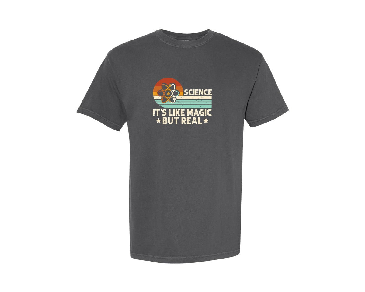 brand:Comfort Colors|color:Pepper|Science Its Like Magic But Real T Shirt 2 Graphic T-Shirt