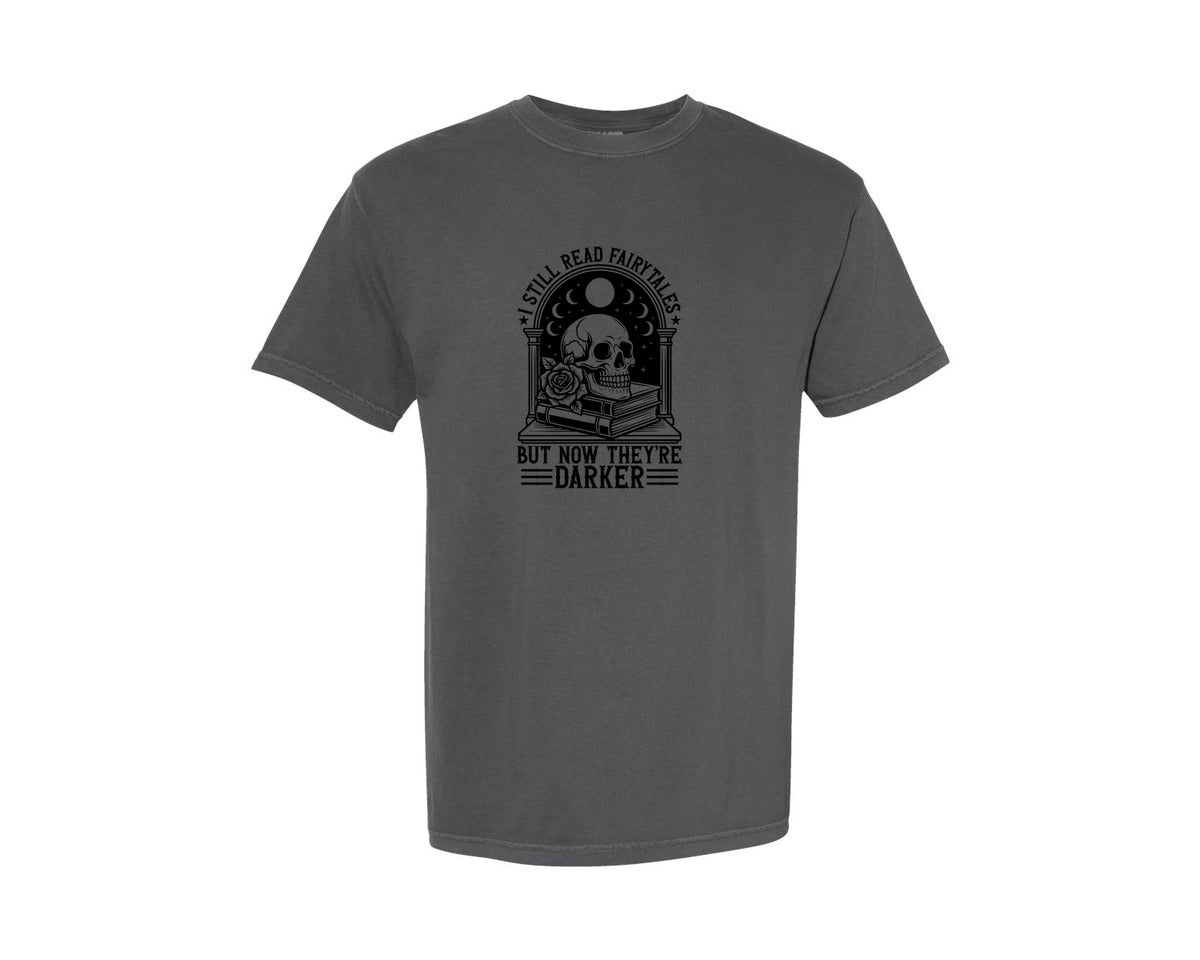 brand:Comfort Colors|color:Pepper|Dark Fantasy Book Lover Graphic T-Shirt