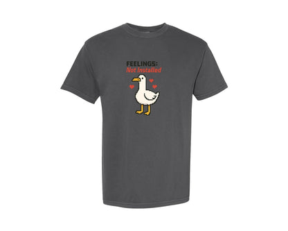 brand:Comfort Colors|color:Pepper|Anti Valentine Goose Graphic T-Shirt