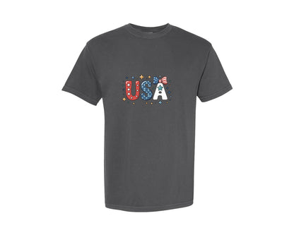 brand:Comfort Colors|color:Pepper|Patriotic Usa Design Graphic T-Shirt
