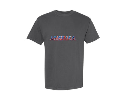 brand:Comfort Colors|color:Pepper|America Usa Freedom Patriotic Graphic T-Shirt