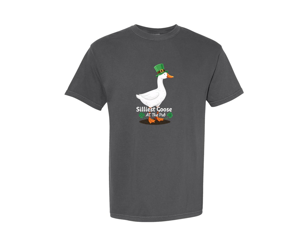 brand:Comfort Colors|color:Pepper|Silly Goose St Patricks Funniest Graphic T-Shirt