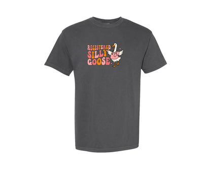 brand:Comfort Colors|color:Pepper|Registered Silly Goose Nurse T Shirt 3 Graphic T-Shirt