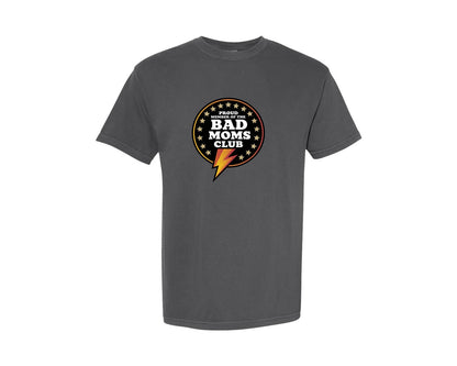 brand:Comfort Colors|color:Pepper|Proud Member Of The Bad Moms Club Funny Graphic T-Shirt