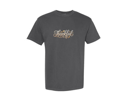 brand:Comfort Colors|color:Pepper|Bigfoot Turkey Thanksgiving Sasquatch Graphic T-Shirt