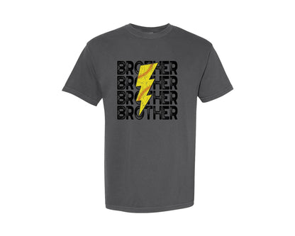 brand:Comfort Colors|color:Pepper|Softball Brother T Ball Distressed Graphic T-Shirt