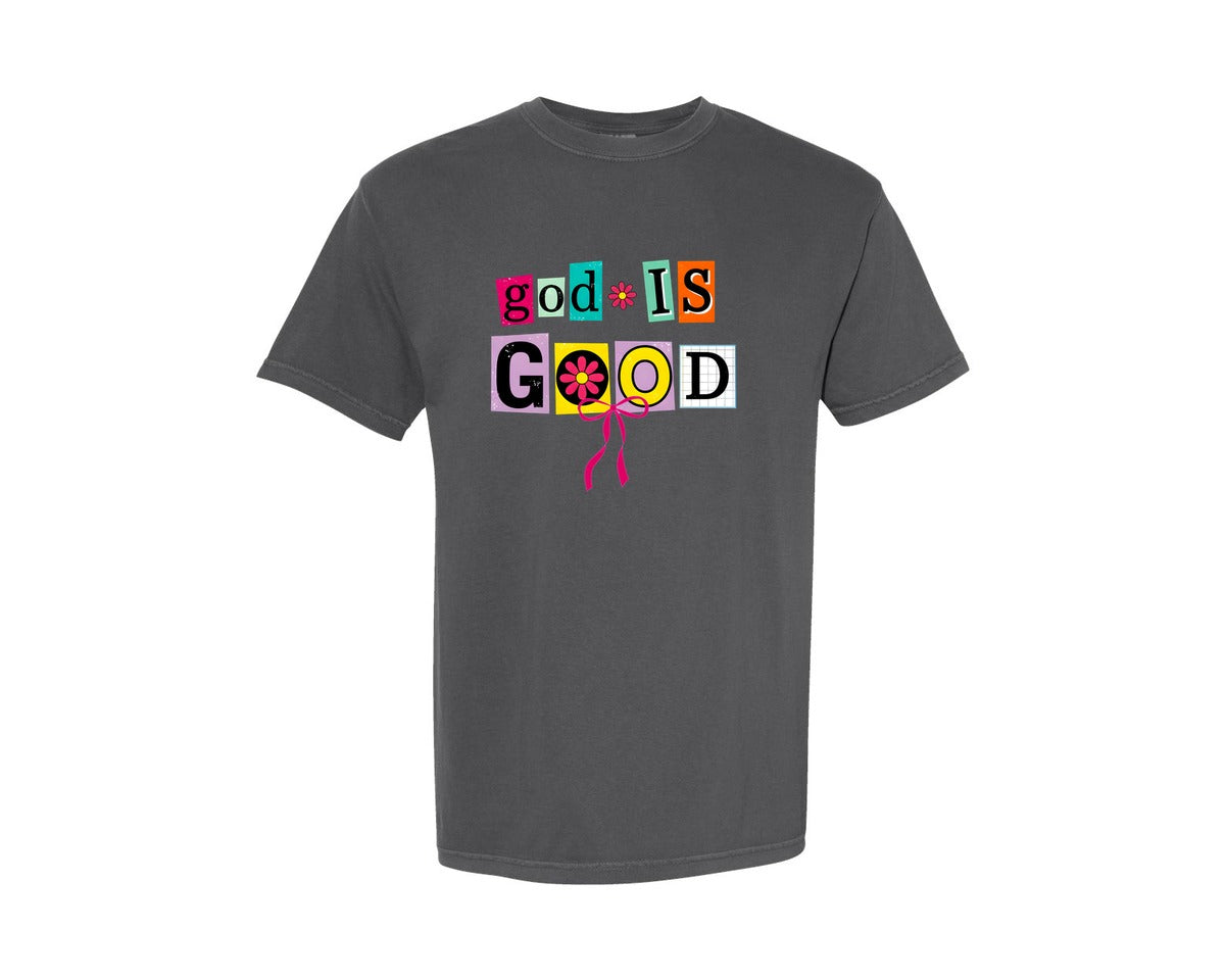 brand:Comfort Colors|color:Pepper|Retro Christian Coquette Graphic T-Shirt