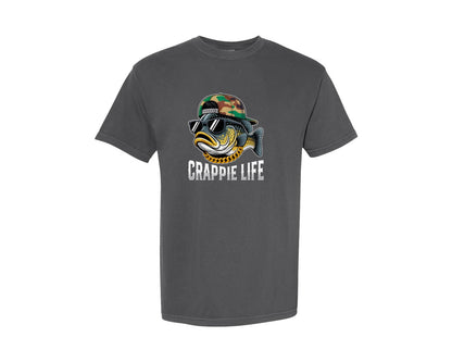 brand:Comfort Colors|color:Pepper|Retro Fishing Tshirt Design Graphic T-Shirt