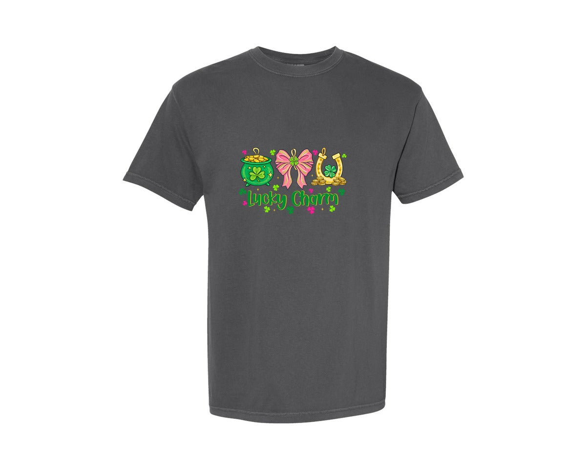 brand:Comfort Colors|color:Pepper|Lucky Charm St Patricks 8 Graphic T-Shirt