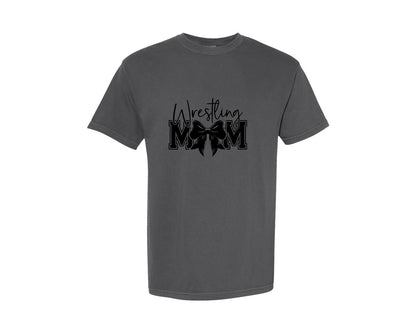 brand:Comfort Colors|color:Pepper|Wrestling Mom Sports Mom Graphic T-Shirt