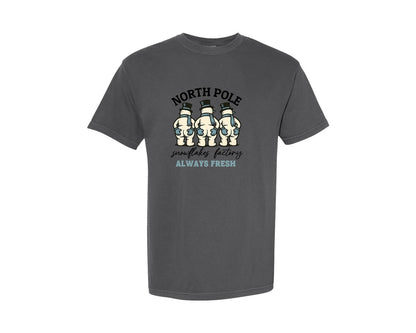 brand:Comfort Colors|color:Pepper|Funny Winter Design Humorous Graphic T-Shirt