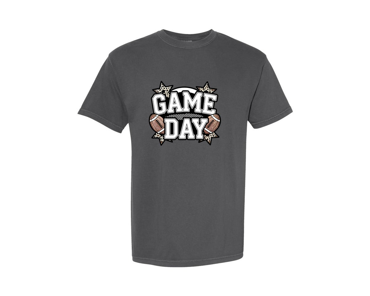 brand:Comfort Colors|color:Pepper|Football Football Game Day Pngfall Graphic T-Shirt