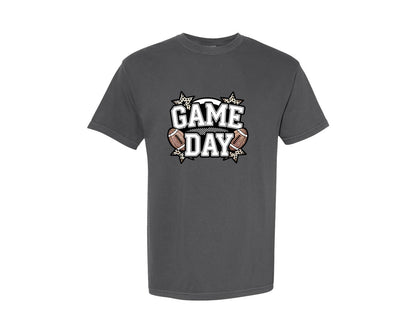 brand:Comfort Colors|color:Pepper|Football Football Game Day Pngfall Graphic T-Shirt