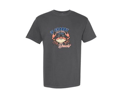 brand:Comfort Colors|color:Pepper|If Crabby Please Return To The Beach 3 Graphic T-Shirt