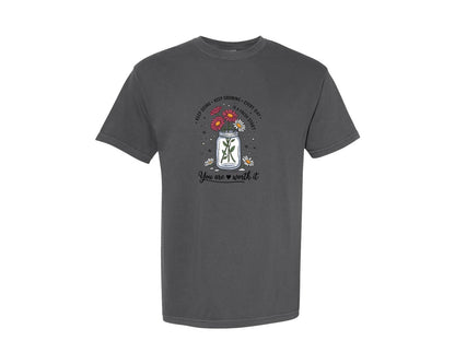 brand:Comfort Colors|color:Pepper|Positive Aesthetic Self Love Graphic T-Shirt