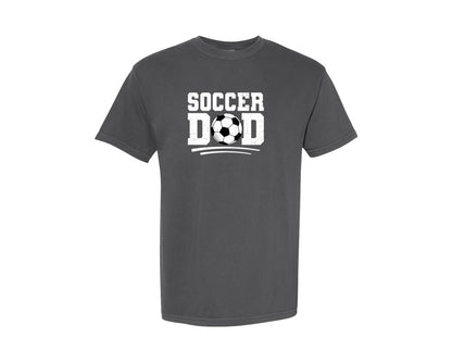 brand:Comfort Colors|color:Pepper|Soccer Dad T Shirt 3 Graphic T-Shirt