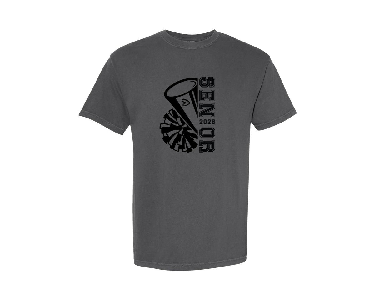 brand:Comfort Colors|color:Pepper|Cheer Senior 2026 Cheerleader 2026 Graphic T-Shirt