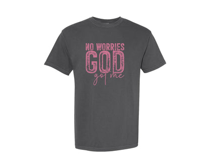brand:Comfort Colors|color:Pepper|Unafraidgod Got Me Christian Q Graphic T-Shirt