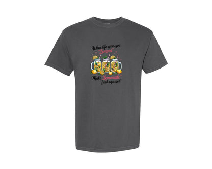 brand:Comfort Colors|color:Pepper|Funny When Life Gives You Lemons Graphic T-Shirt