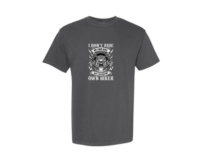 brand:Comfort Colors|color:Pepper|Motorcycle Biker T Shirt Design 3 Graphic T-Shirt