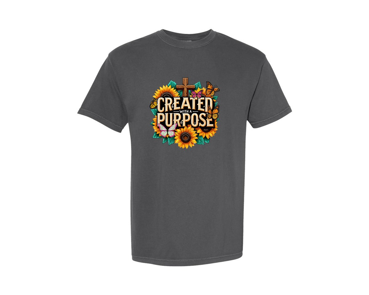 brand:Comfort Colors|color:Pepper|Christian Faith Religious Sub Graphic T-Shirt