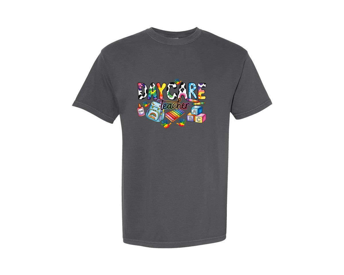 brand:Comfort Colors|color:Pepper|Daycare Teacher Graphic T-Shirt