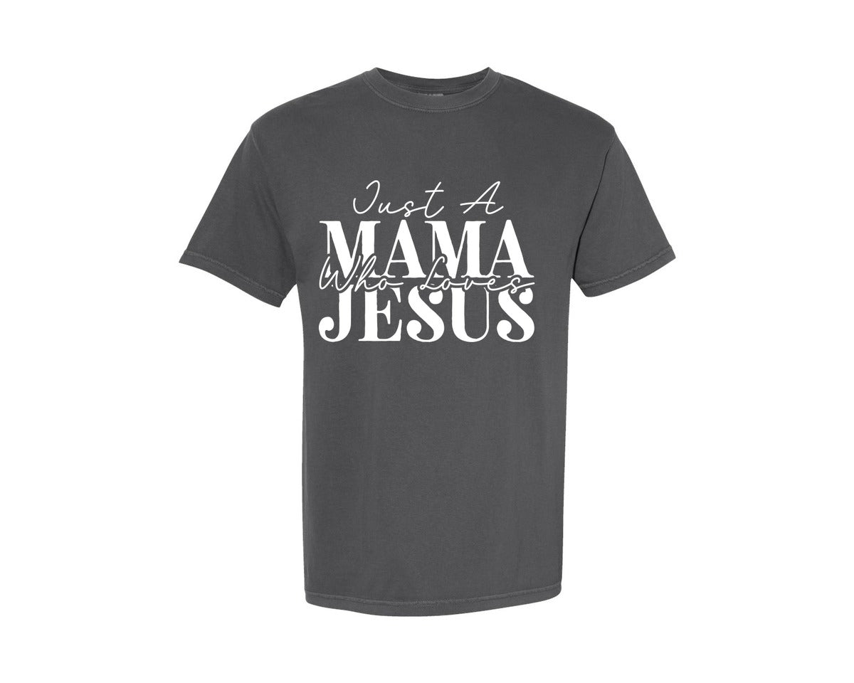 brand:Comfort Colors|color:Pepper|Christian Christian Mom Jesus Graphic T-Shirt