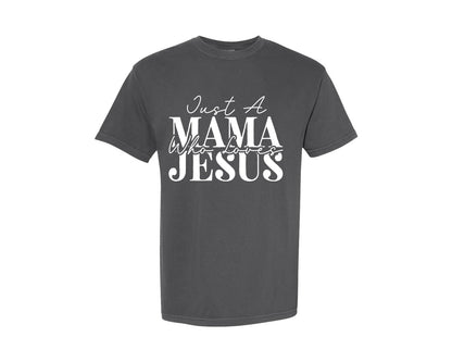 brand:Comfort Colors|color:Pepper|Christian Christian Mom Jesus Graphic T-Shirt