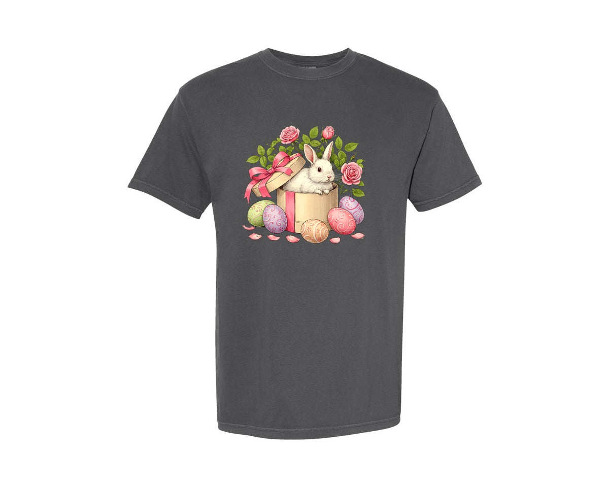 brand:Comfort Colors|color:Pepper|Easter Bunny Bunny 2 Graphic T-Shirt