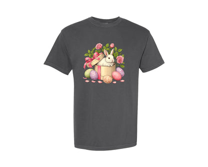brand:Comfort Colors|color:Pepper|Easter Bunny Bunny 2 Graphic T-Shirt