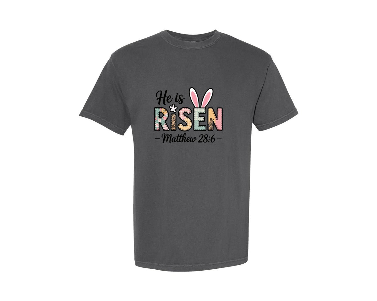 brand:Comfort Colors|color:Pepper|Easter Christian Pngeaster Bible Verse Graphic T-Shirt