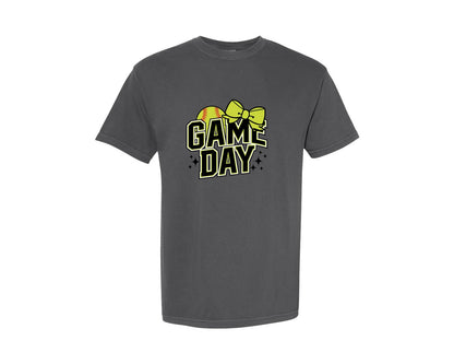 brand:Comfort Colors|color:Pepper|Softball Game Day Softball 3 Graphic T-Shirt