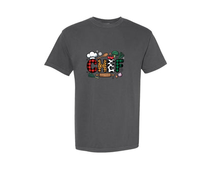 brand:Comfort Colors|color:Pepper|Chef Design Baker 2 Graphic T-Shirt