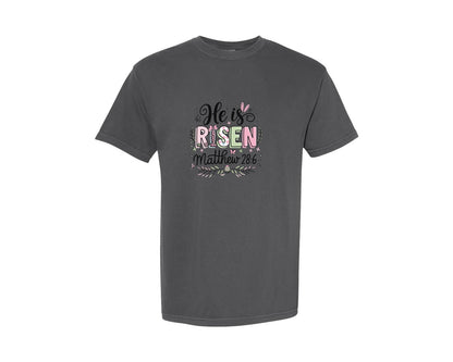 brand:Comfort Colors|color:Pepper|Religious Easter Graphic T-Shirt