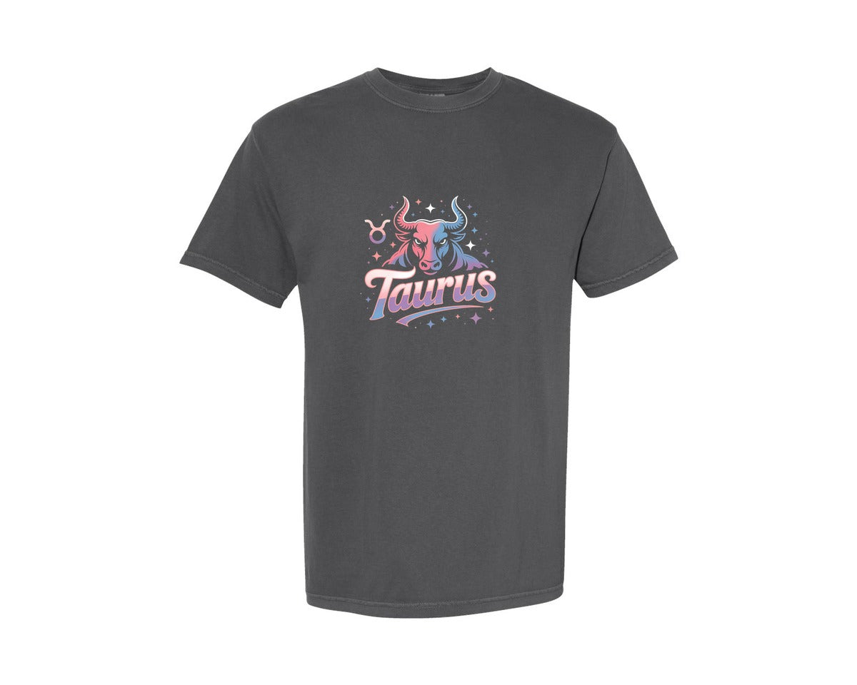 brand:Comfort Colors|color:Pepper|Taurus Sign Graphic T-Shirt
