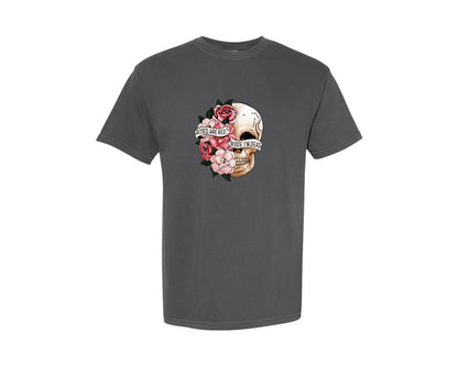 brand:Comfort Colors|color:Pepper|Skeletons Valentines Day 8 Graphic T-Shirt