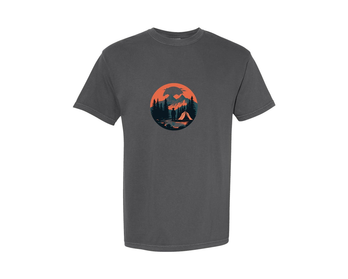 brand:Comfort Colors|color:Pepper|Camping T Shirt Vector Design 6 Graphic T-Shirt