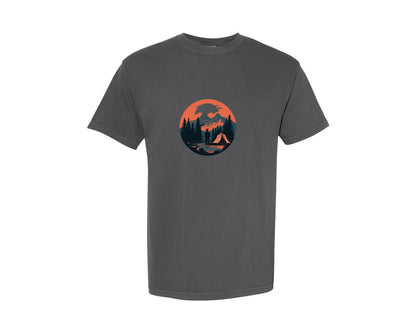 brand:Comfort Colors|color:Pepper|Camping T Shirt Vector Design 6 Graphic T-Shirt