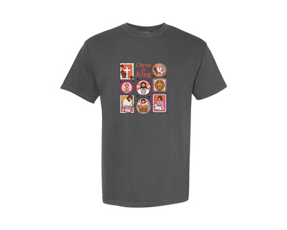 brand:Comfort Colors|color:Pepper|Christian Valentine Stamp Valentine Graphic T-Shirt